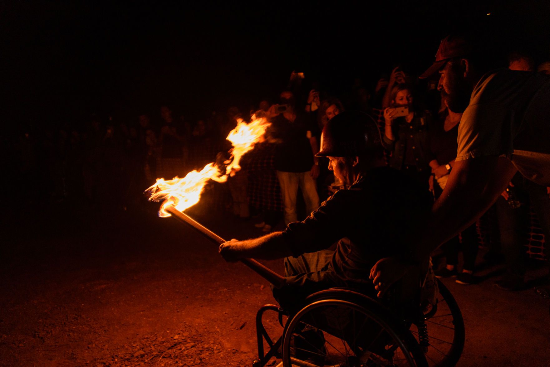 Student Bonfire burns